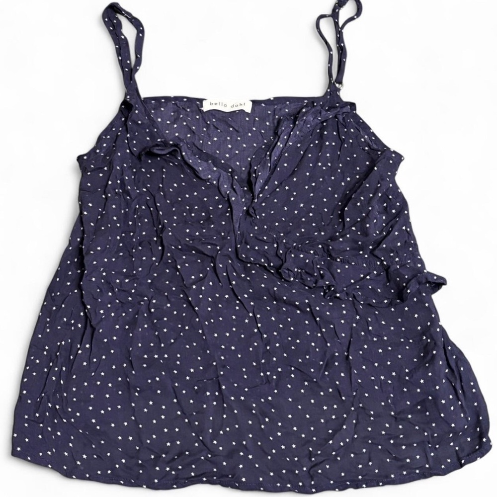Bella Dahl Navy Camisole with White Dots
